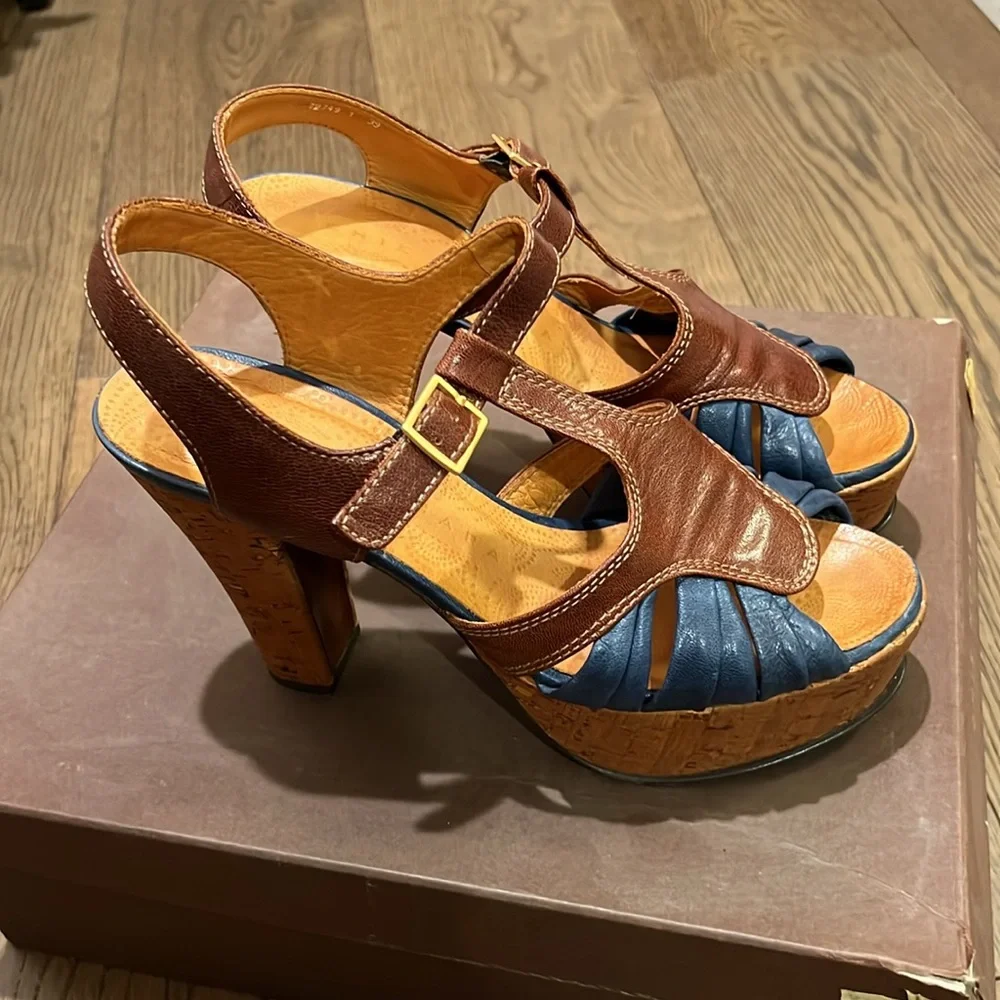 Anthropologie CHIE MIHARA platform sandals great condition 39 - Picture 3 of 7